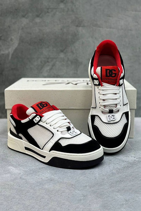 Женские комбинированные кроссовки Dolce&Gabbana New Roma