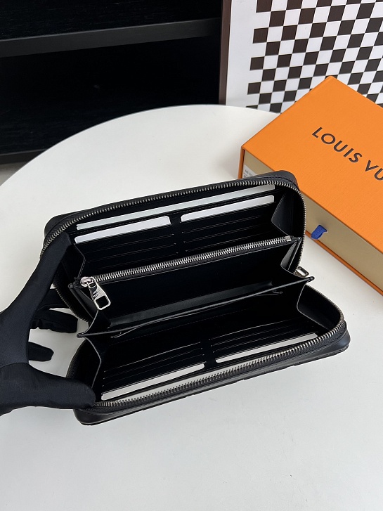 Кожаное портмоне Louis Vuitton Zippy XL premium 22x12x5 см