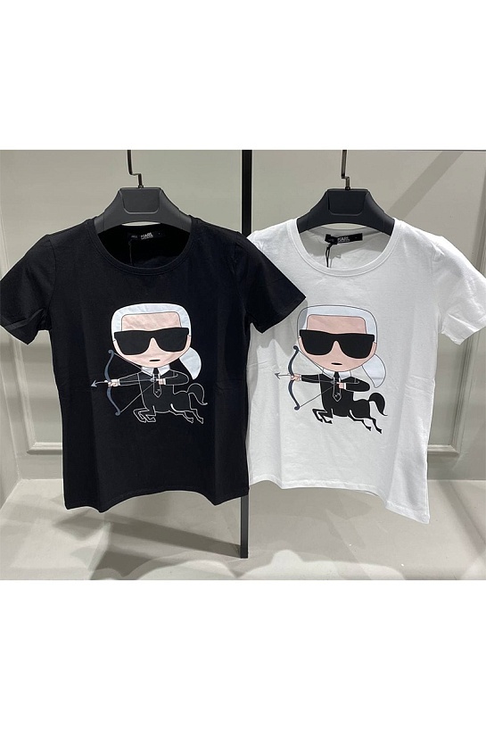 Женская белая футболка Karl Lagerfeld "Sagittarius"