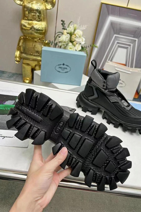 Кроссовки Prada Cloudbust Thunder high-top - Black / Grey