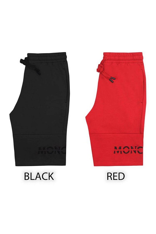 Мужские шорты Moncler красного цвета