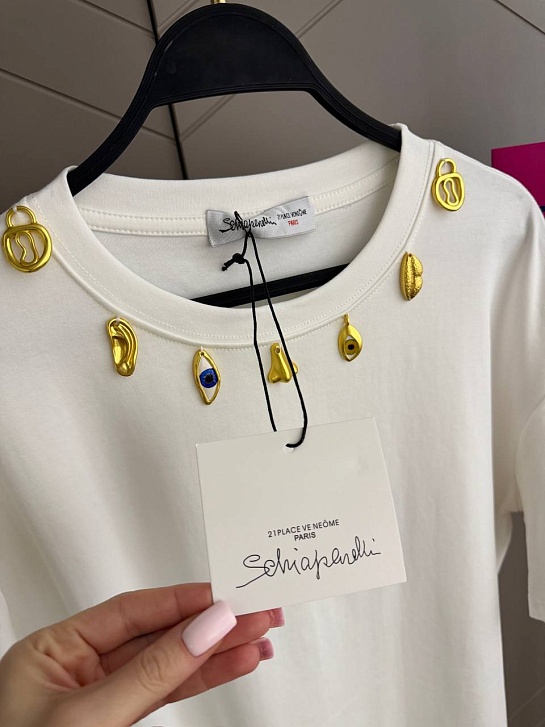 Женская базовая футболка Schiaparelli premium - White