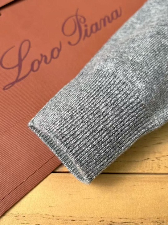 Мужская водолазка Loro Piana Premium - Light Gray