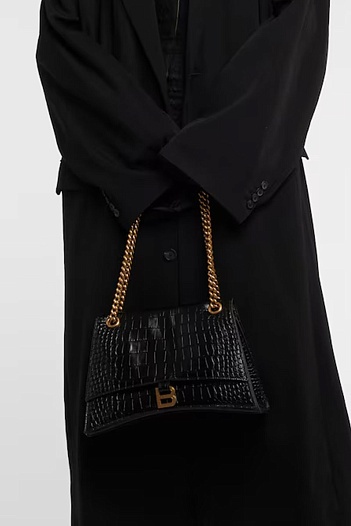 Женская кожаная сумка Balenciaga Сrush 25x16 см   