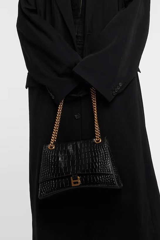 Женская кожаная сумка Balenciaga Сrush 25x16 см