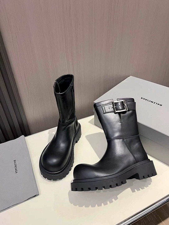 Женские кожаные сапоги Balenciaga premium