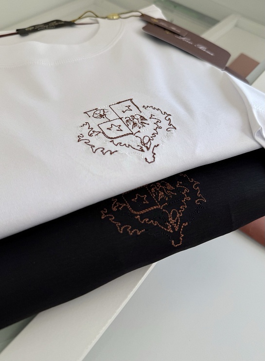 Мужская чёрная футболка Loro Piana premium