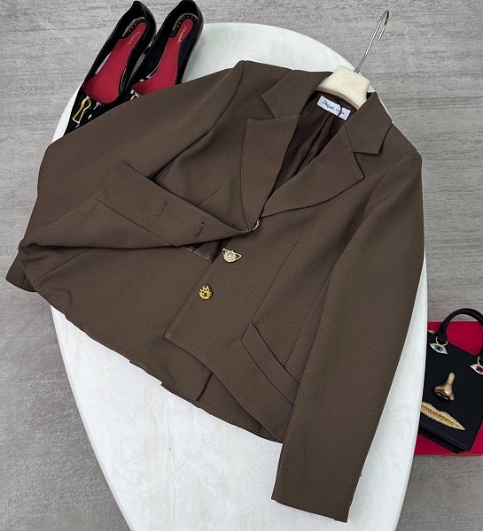 Женский пиджак Schiaparelli premium - Brown