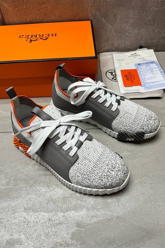 Мужские комбинированные кроссовки Hermes Depart - Grey