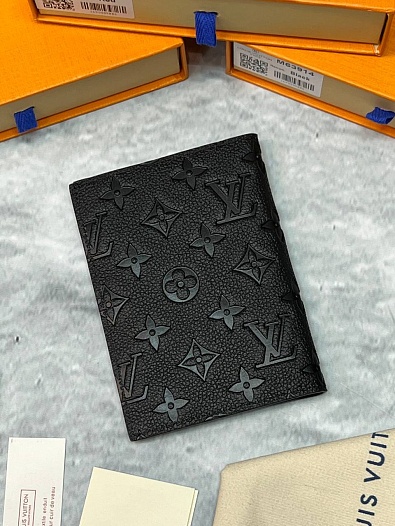 Кожаная обложка для паспорта Louis Vuitton Premium 10x14x2.5 см   