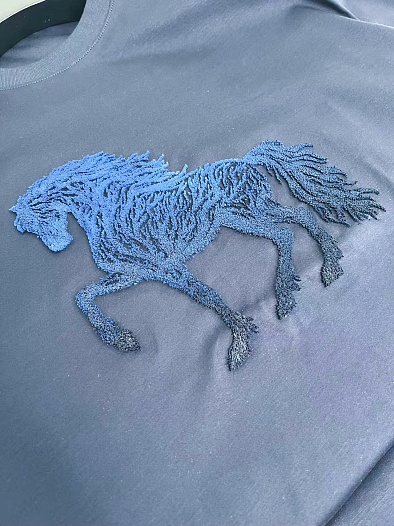 Мужская футболка Hermes horse logo - Navy   