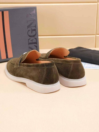 Мужские замшевые лоферы Ermenegildo Zegna   