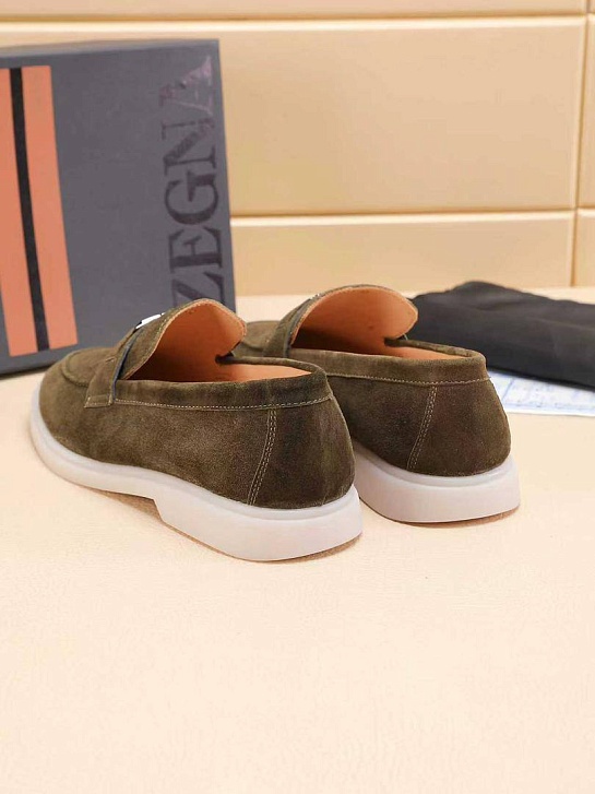 Мужские замшевые лоферы Ermenegildo Zegna