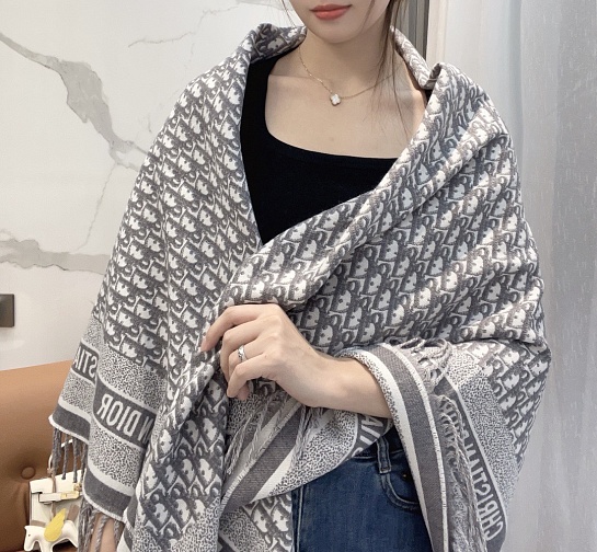 Шарф Dior Oblique Monogram premium 140x140 см