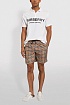 Мужские бежевые шорты Burberry Vintage Check