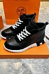 Кроссовки с мехом Hermes Bouncing high-top - Black / White