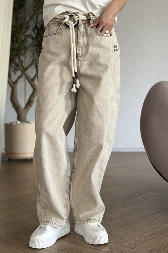 Женские прямые джинсы MIU MIU premium