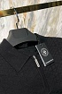 Мужское поло Stefano Ricci zip neck - Black