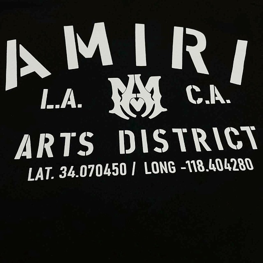 Футболка чёрного цвета Amiri logo-print   