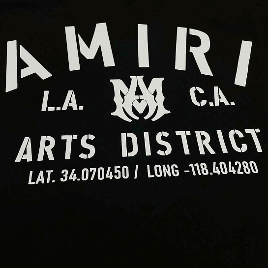 Футболка чёрного цвета Amiri logo-print