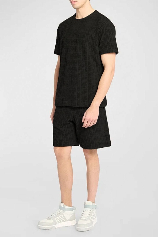 Футболка чёрного цвета Givenchy 4G Terry