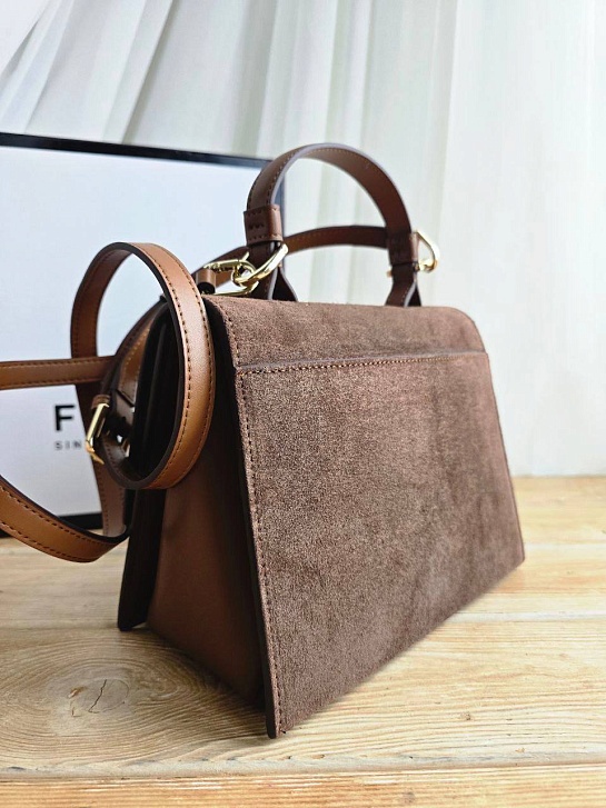 Замшевая сумка Furla Eclisse S 21x17 см