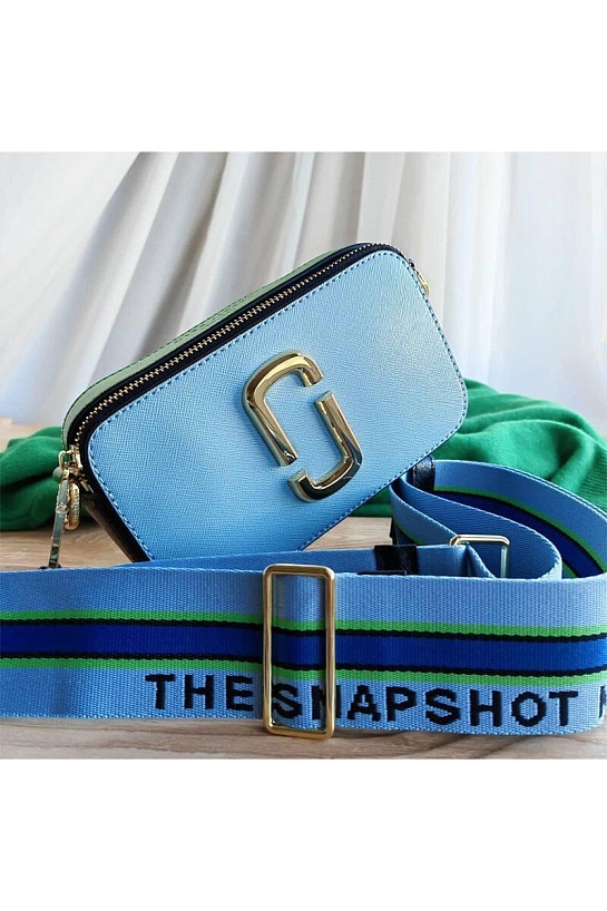 Кожаная сумка Marc Jacobs Snapshot 19x11 см - Blue