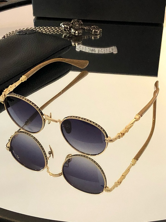 Солнцезащитные очки Chrome Hearts Metal Oval