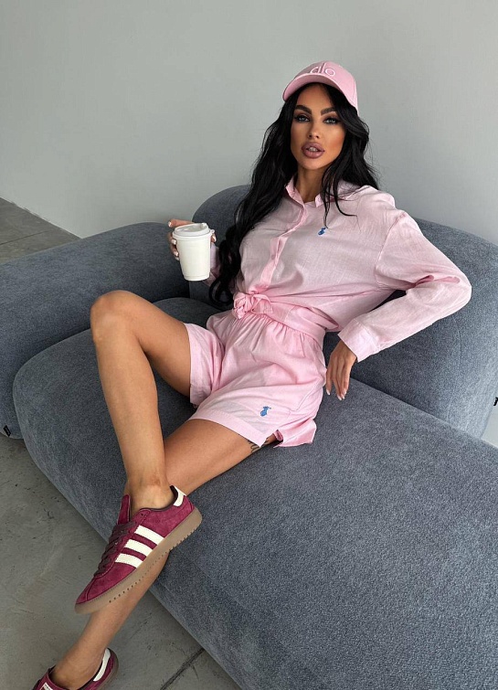 Женский розовый костюм Роlо Ralрh Lаurеn premium