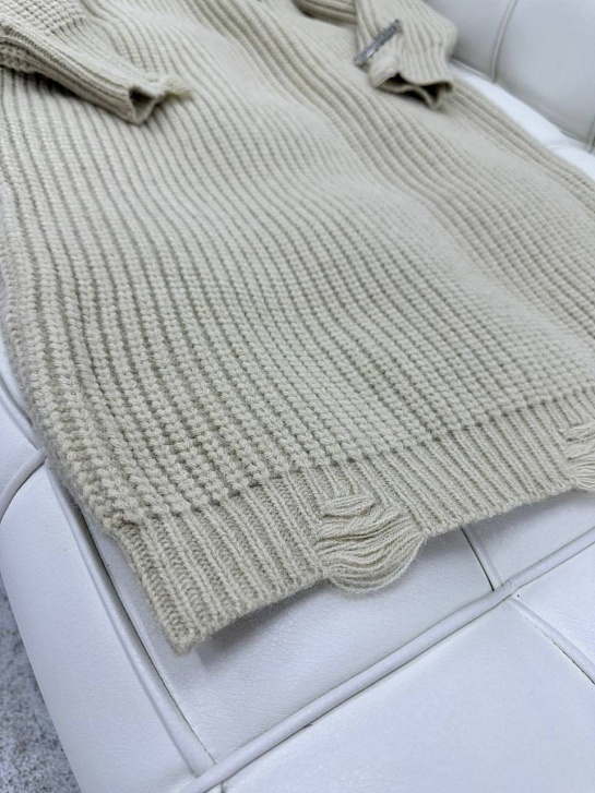 Женское бежевое платье Chrome Hearts