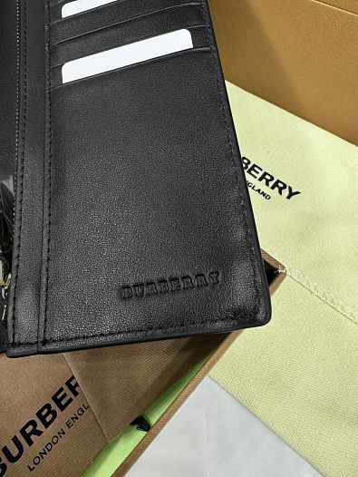 Кожаный бумажник Burberry Premium 19x10x2.5 см   