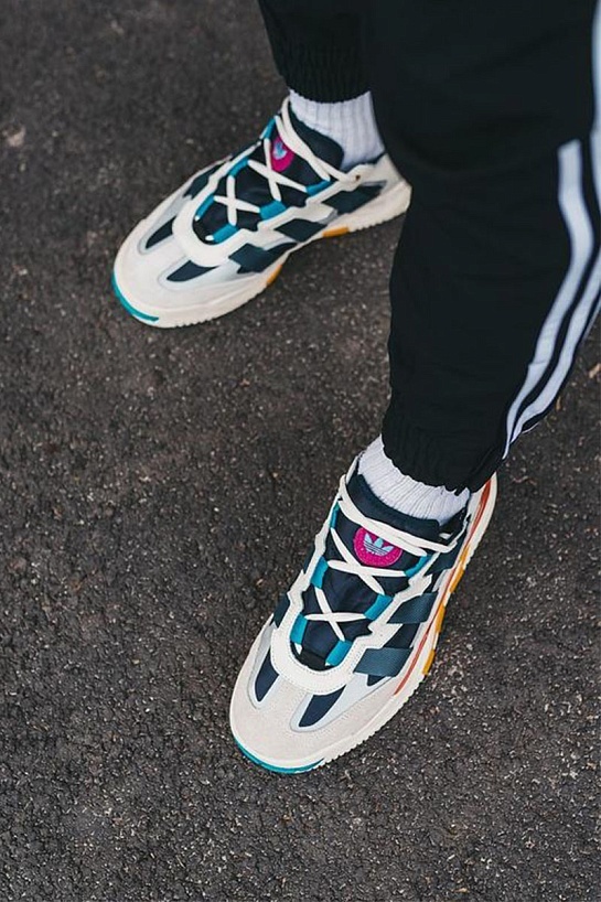 Кроссовки Adidas Niteball - White / Blue