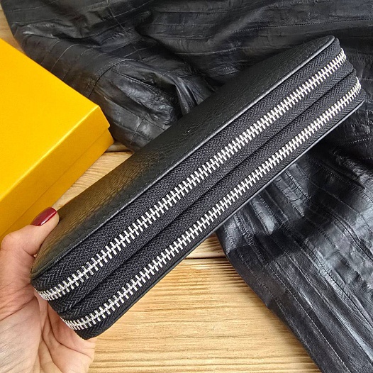 Кожаное портмоне Hermes 21x12 см   