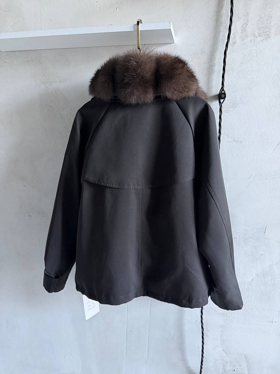 Женская парка с натуральным мехом Max Mara premium