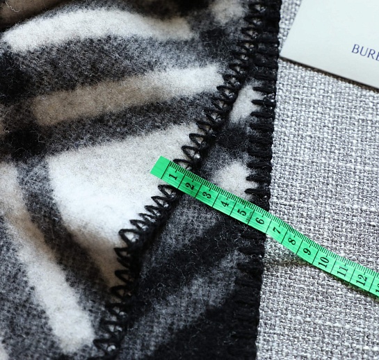 Шарф Burberry Check premium 182x30 см - Black