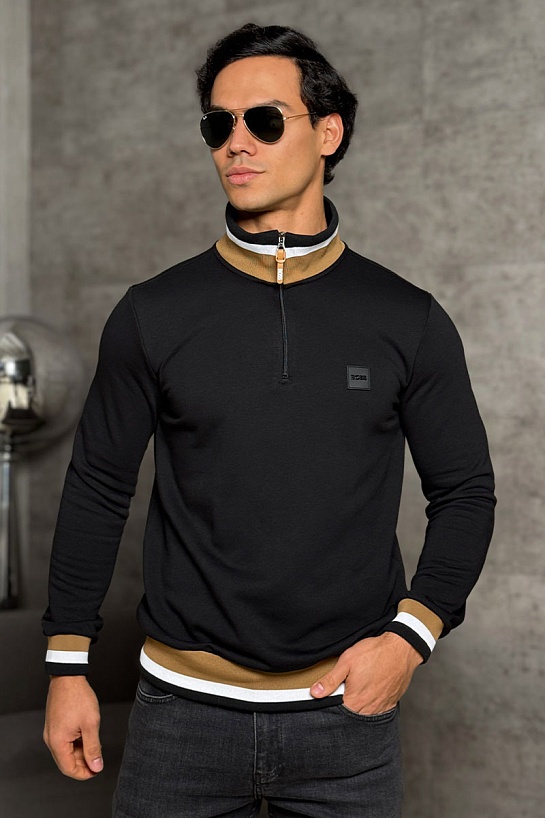 Мужской чёрный джемпер Hugo Boss