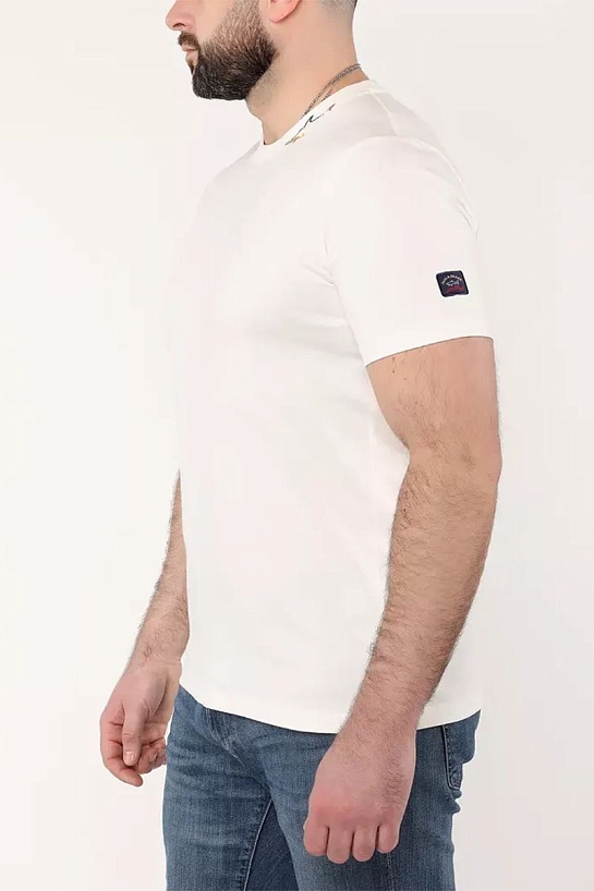 Мужская футболка Paul & Shark logo-patch - White