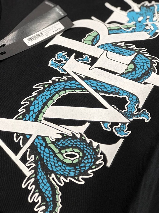 Чёрная футболка Amiri Dragon logo-print