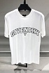Белая футболка Givenchy College logo-embroidered
