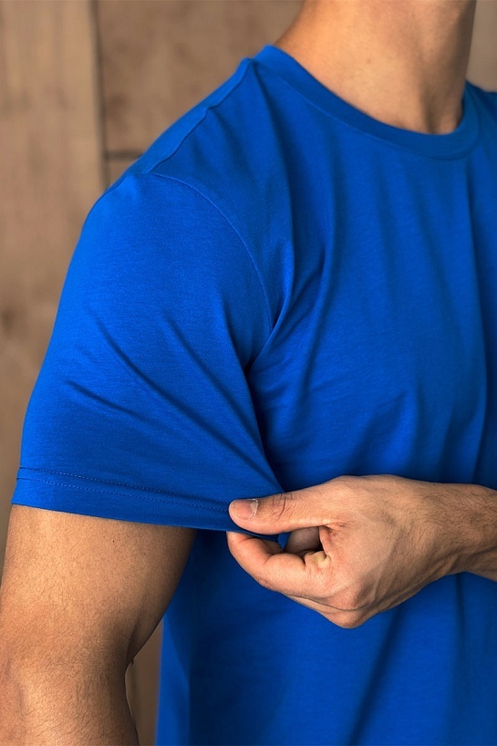 Мужская синяя футболка Hugo Boss