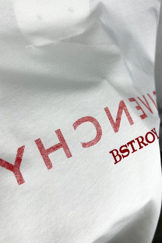 Белая футболка Givenchy x .STROY