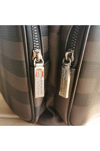 Кожаный рюкзак Burberry London Check 40х30 см   