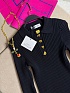 Женское поло с длинным рукавом Schiaparelli premium - Black