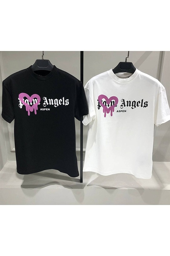 Оверсайз футболка Palm Angels Aspen Heart Sprayed