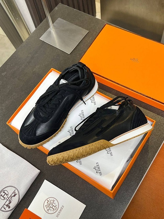 Женские комбинированные кроссовки Hermes Premium