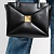 Женская сумка Valentino One Stud 25x23 см - Black