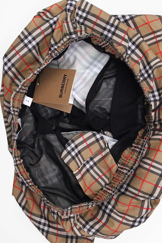 Мужские бежевые шорты Burberry Vintage Check