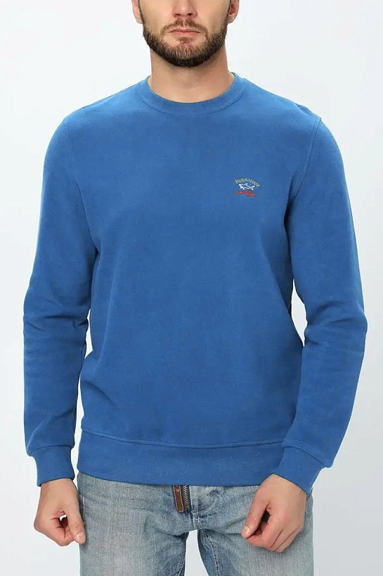 Мужской синий свитшот Paul & Shark