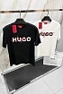 Футболка чёрного цвета Hugo Boss Dakaishi double logo