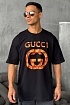 Оверсайз футболка Gucci чёрного цвета